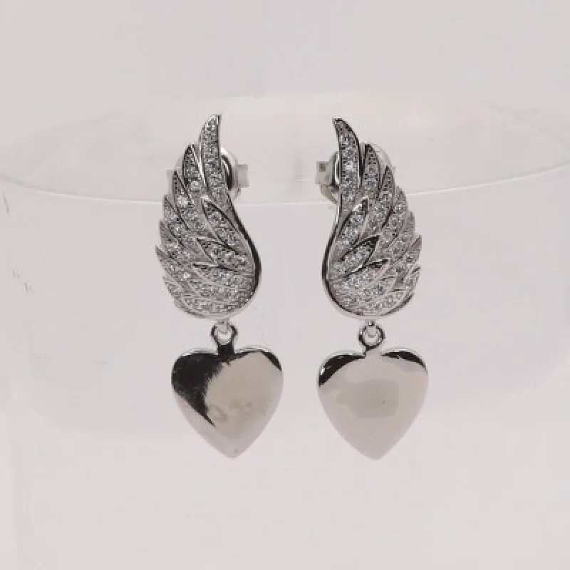 Strieborné náušnice na puzety KA E4179