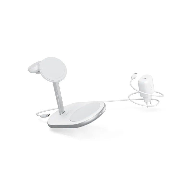 Epico 3v1 nabíjecí stojánek - bílý 9915111100044