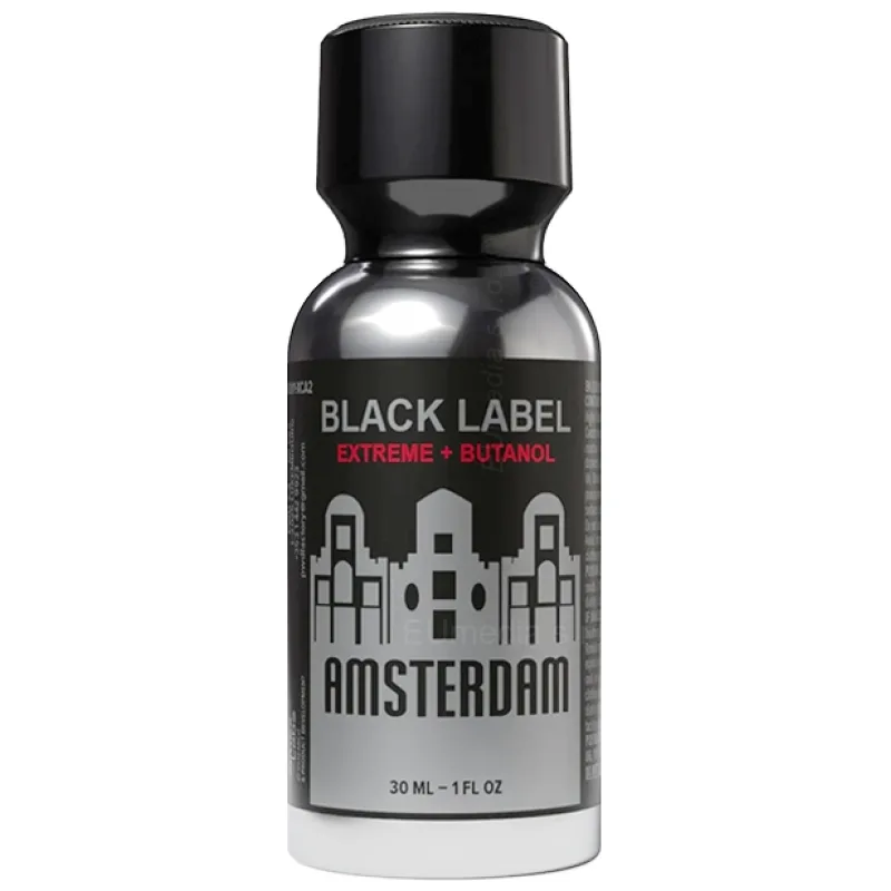 Poppers AMSTERDAM BLACK EXTREME BUTANOL (30ml)