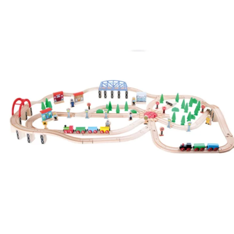 Small Foot dřevěná vláčkodráha - 140 dílů