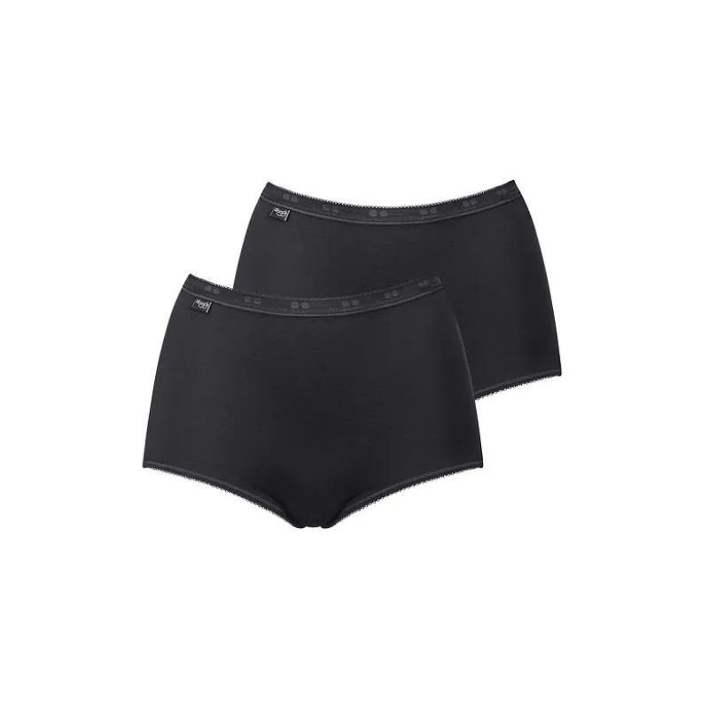 2pack Vysoké nohavičky Basic+ Maxi čierne 7XL