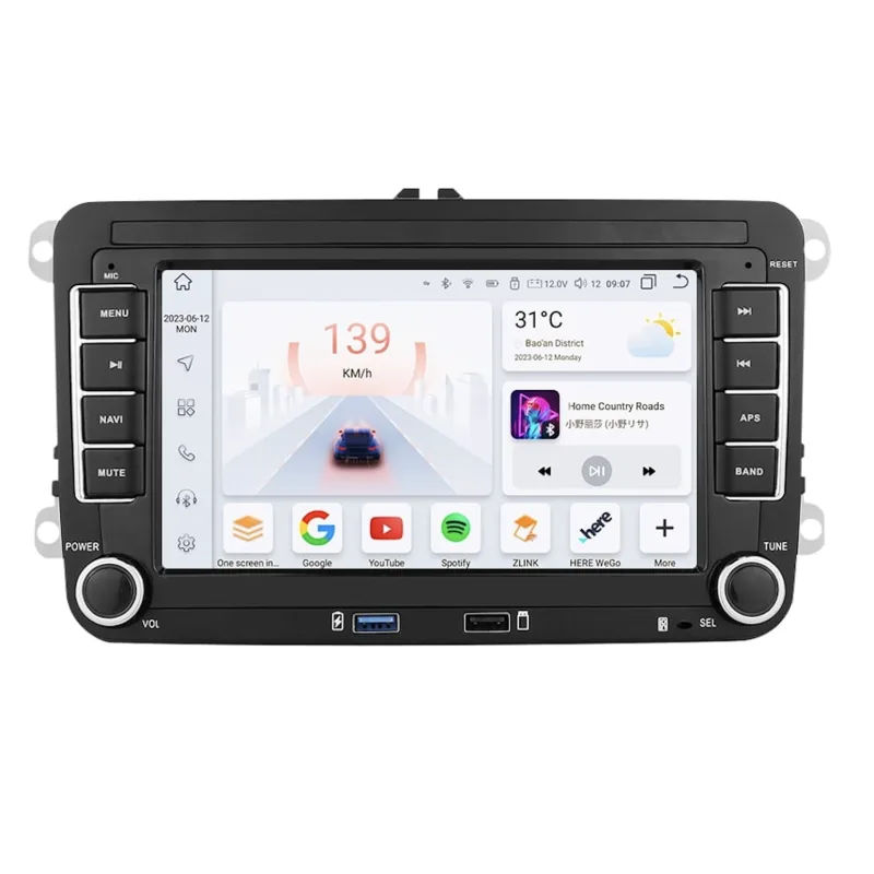 HIZPO VW7001 Autorádio 7" Android VW ŠKODA SEAT Model: 6SVW7001 CHR6SVW7001P