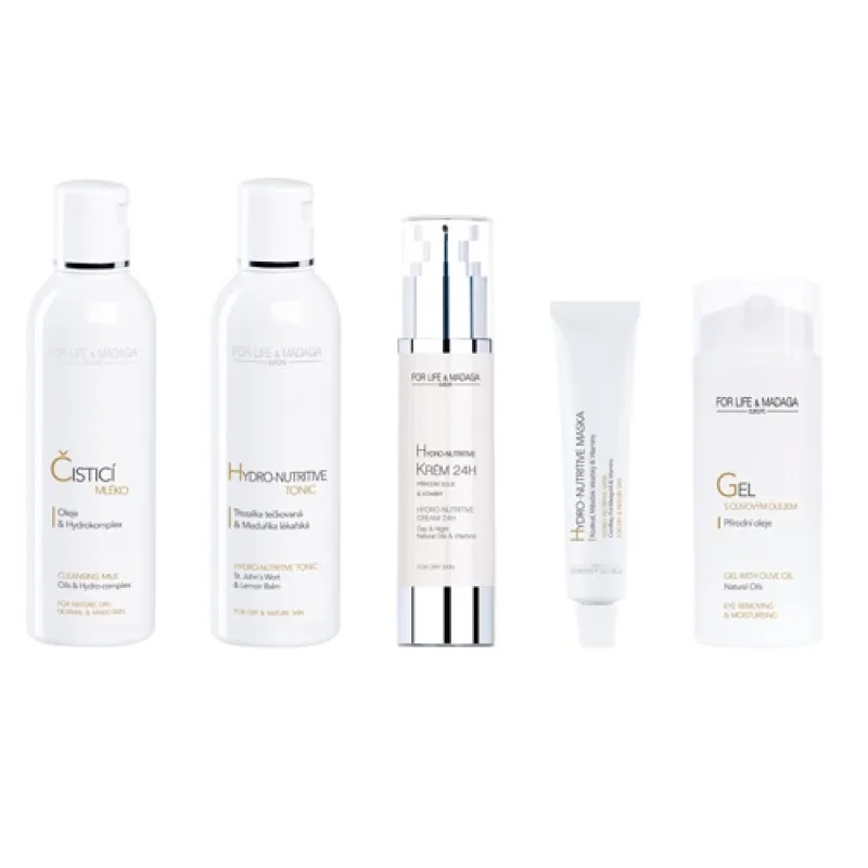 For Life & Madaga - Sada kompletní péče o suchou pleť