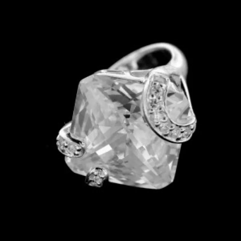 Strieborný prsteň s kameňom KA R374, 54