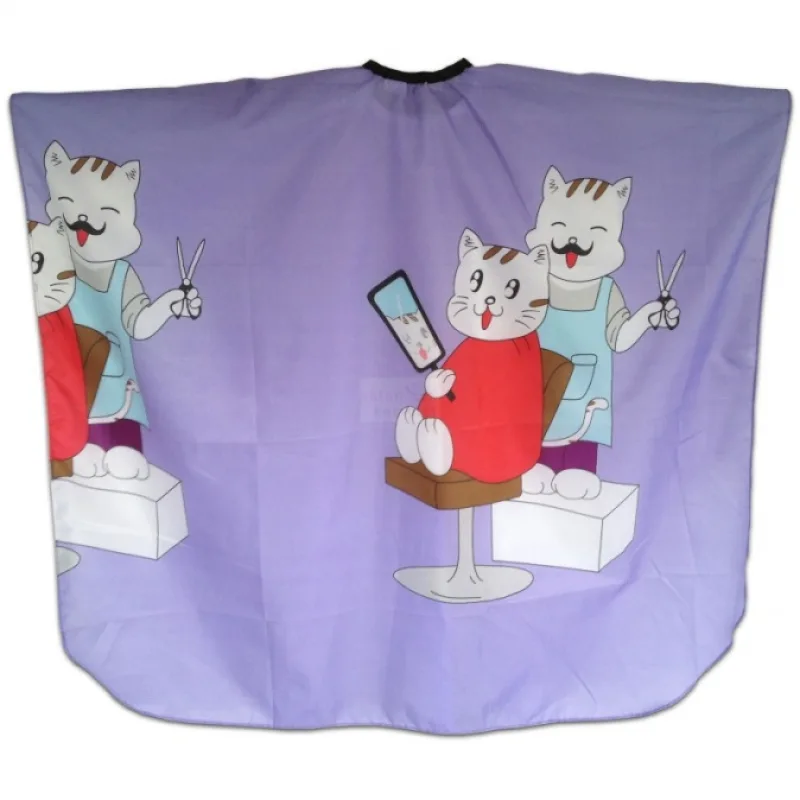 SALON KOMPLET Pláštenka strihací detská MAČKY - fialová