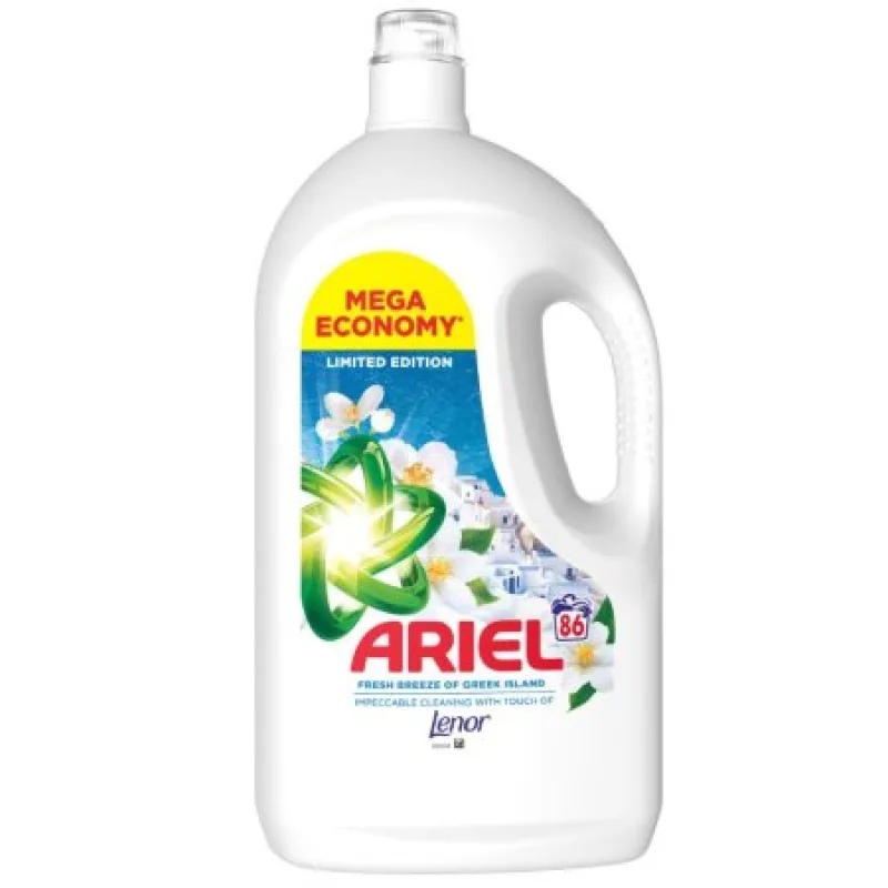 Ariel Greek Island prací gél 3,87l na 86 praní