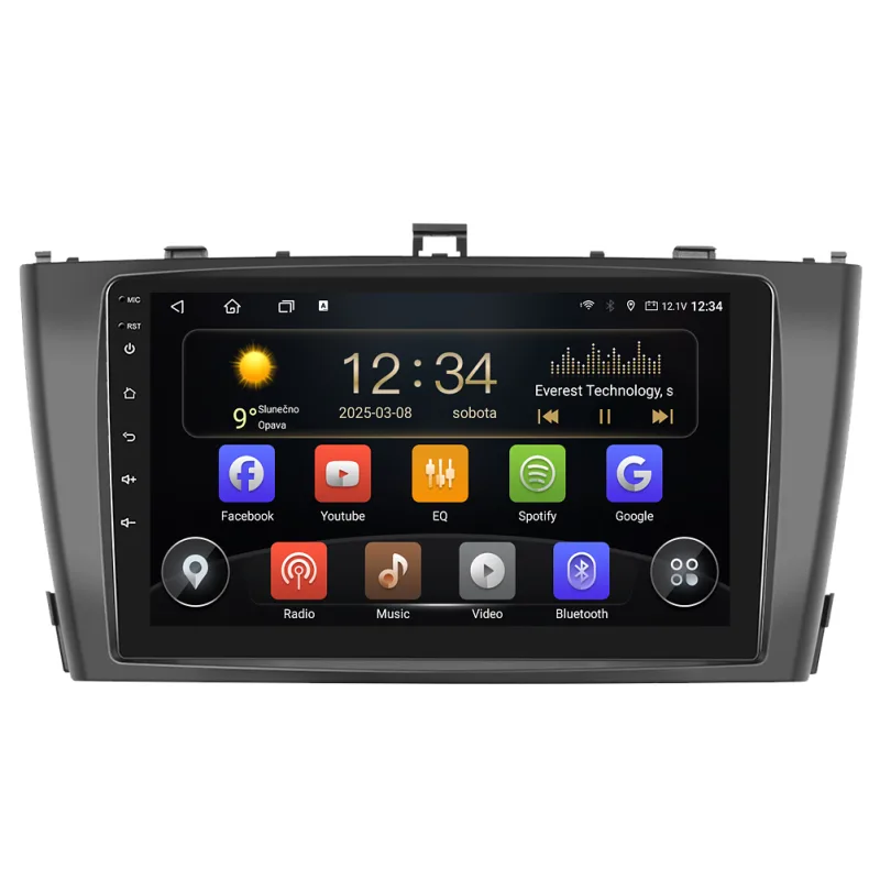 Isudar 2DIN autorádio T72-IEV118 Android, Toyota Avensis T270 T72-UN08M/A7534
