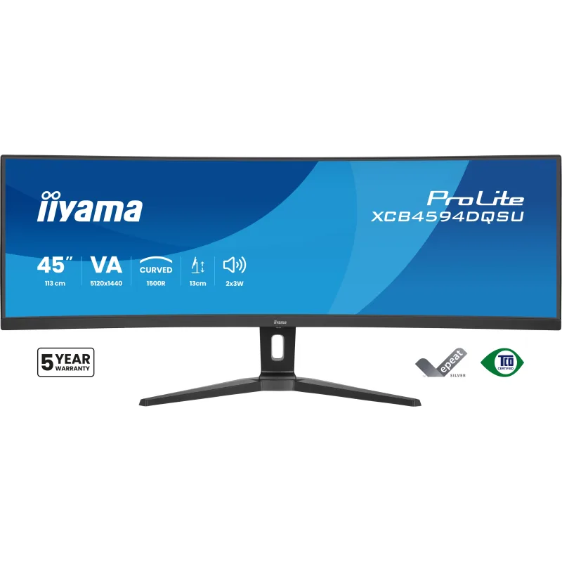 iiyama ProLite/XCB4594DQSU-B1/44,5"/VA/DQHD/75Hz/2ms/Černá/3R XCB4594DQSU-B1