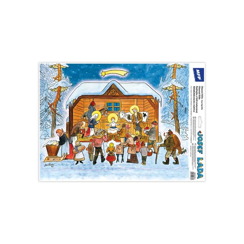 MFP Okenné fólie vianoce Josef Lada VA019