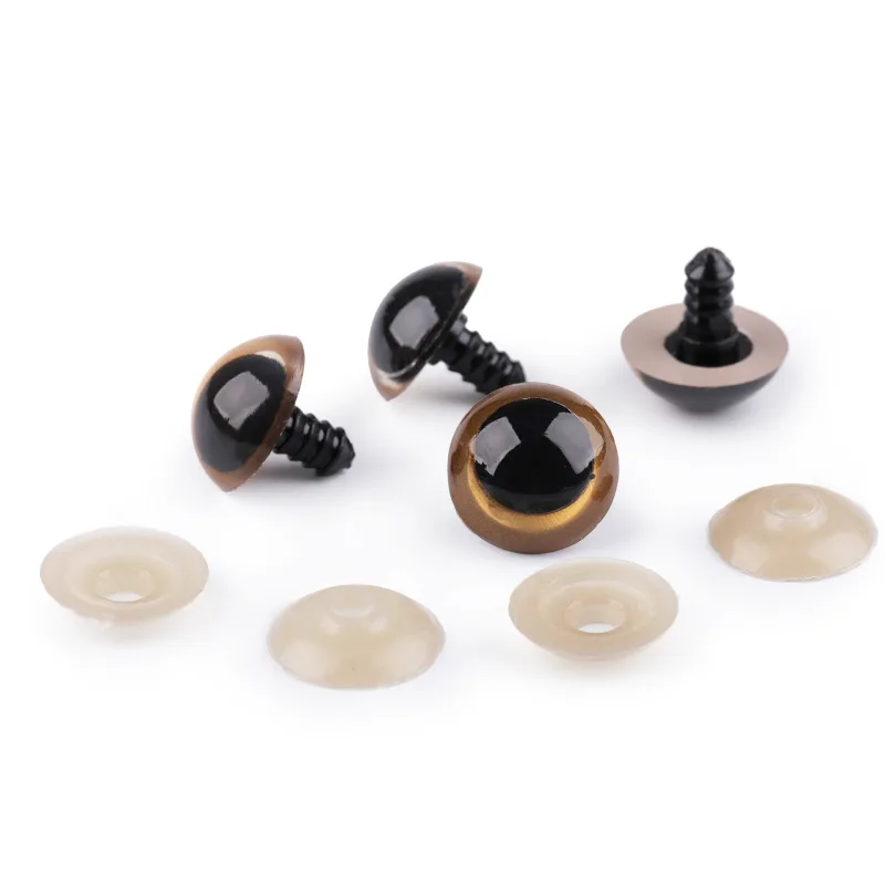 Oči pre macrame sovu 20mm béžové