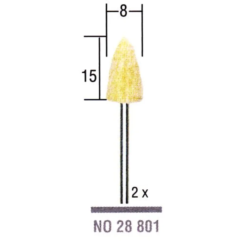 Leštiace telieska plstené 8mm kužeľ PROXXON 28801