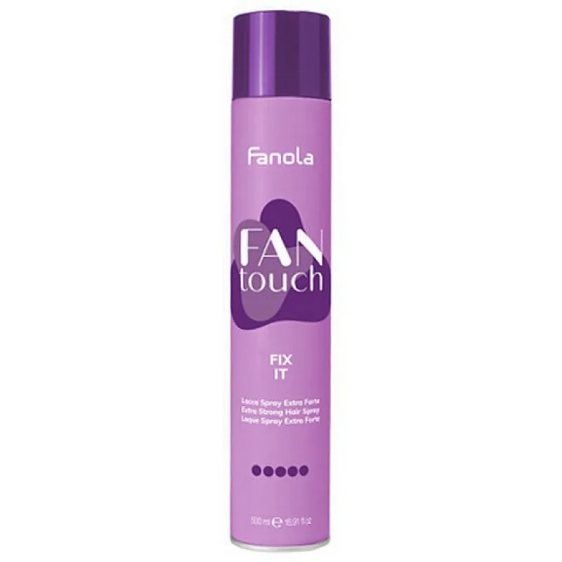 FANOLA Fan Touch Fix It Extra Strong Hair Spray 500ml - extra silne tužiaci lak na vlasy