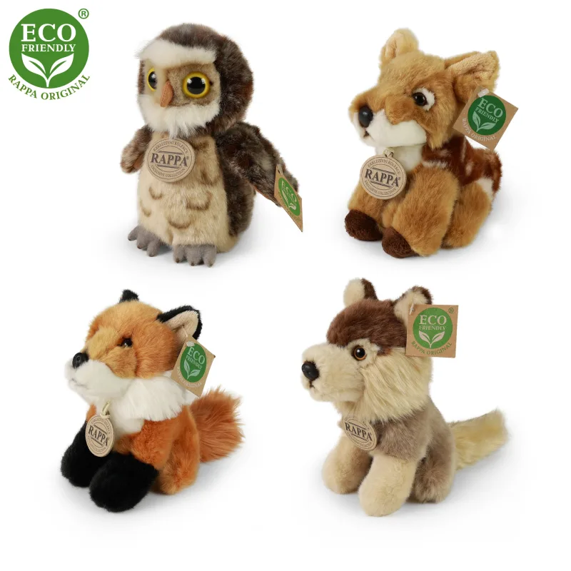 Rappa Plyšové zvieratká lesné 16 cm ECO-FRIENDLY