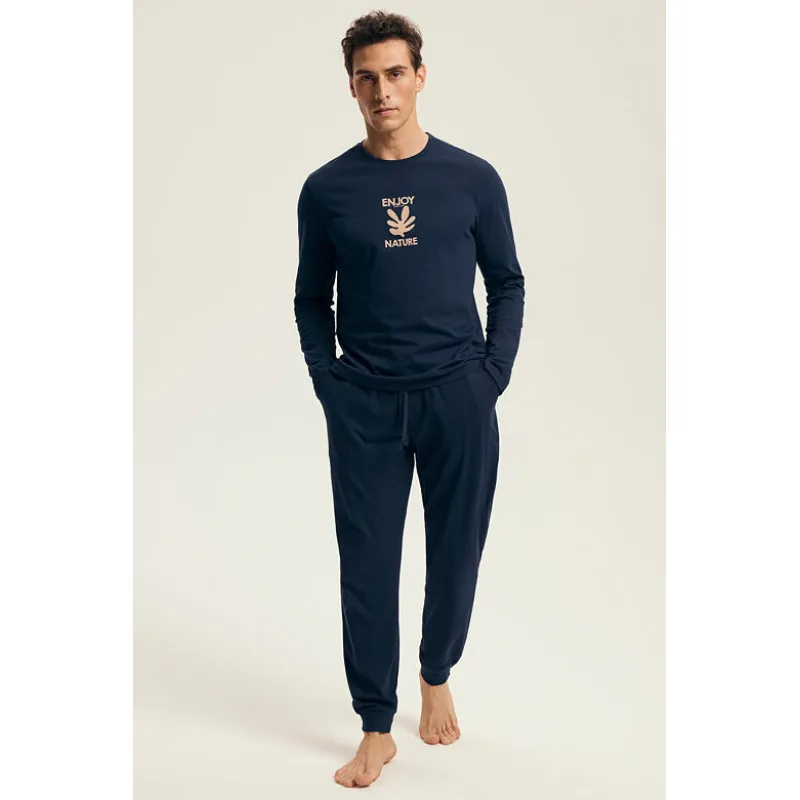 Pánske pyžamo Level tmavomodré 3XL