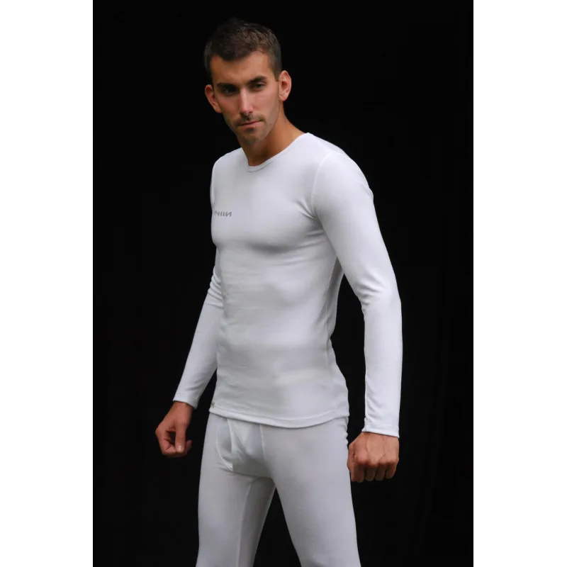 Pánske termo tričko NIIN White s dlhým rukávom - biela, M