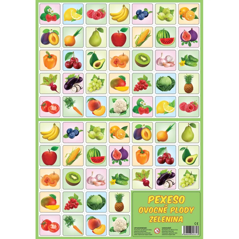 Rappa Pexeso Ovocie a Zelenina