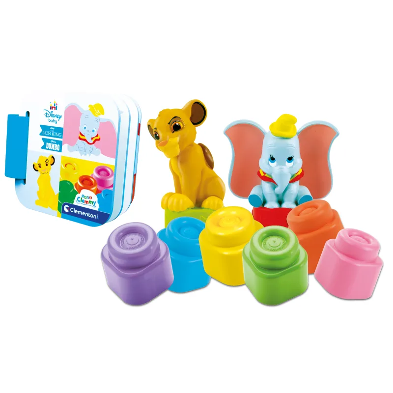 Clementoni Clemmy baby - Disney set s knižkou a kockami