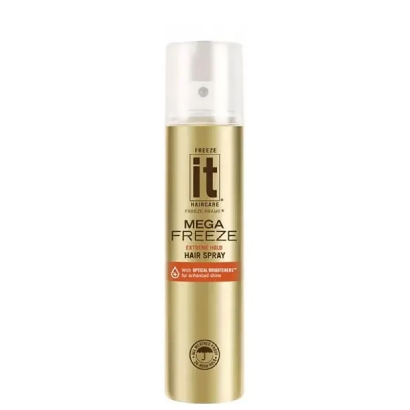 FREEZE IT Mega Freeze Hair Spray 43g - Extrémne tužiaci lak tzv. Zmrazovač 24hodín
