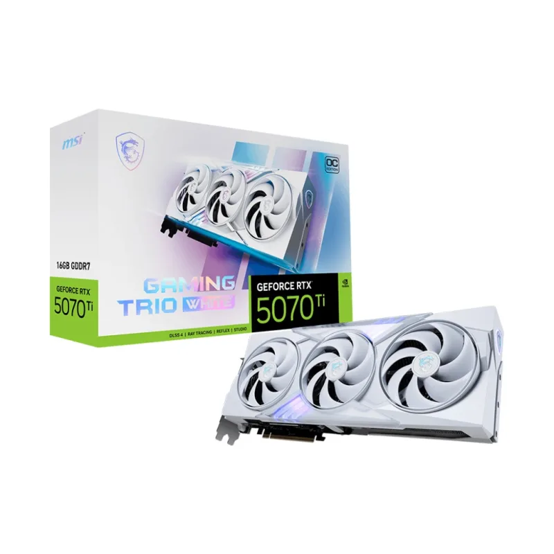 MSI GeForce RTX 5070 Ti TRIO WHITE/Gaming/OC/16GB/GDDR7 G507T-16GTCW