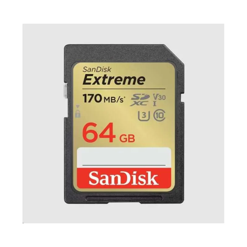 SanDisk Extreme/SDXC/64GB/UHS-I U3 / Class 10 (SDSDXV2-064G-GNCIN)