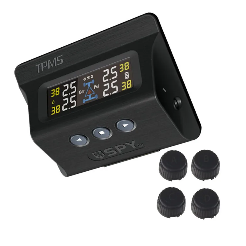 TPMS kontrola tlaku v pneumatice 4 externí čidla / solární napájení tpms-x3