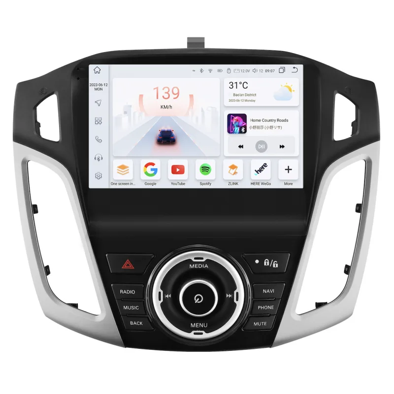 HIZPO KXFDFCS95 Autorádio 9" Android 13 pro Ford Focus 3 Model: S9008 (8+128GB) CHR1828