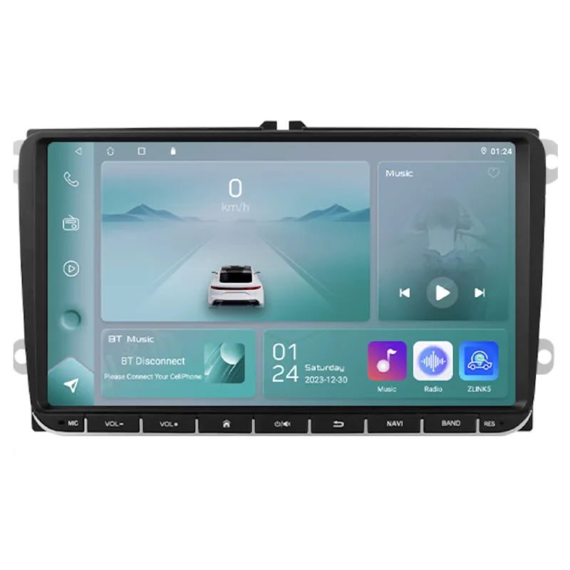 HIZPO VW9001 Autorádio 9" Android pro VW ŠKODA SEAT Model: P2VW9001 (2+32GB) CHRP2VW9001CP