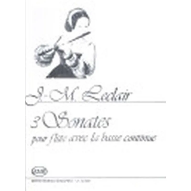 Editio Musica Budapest 3 Sonatas for flute