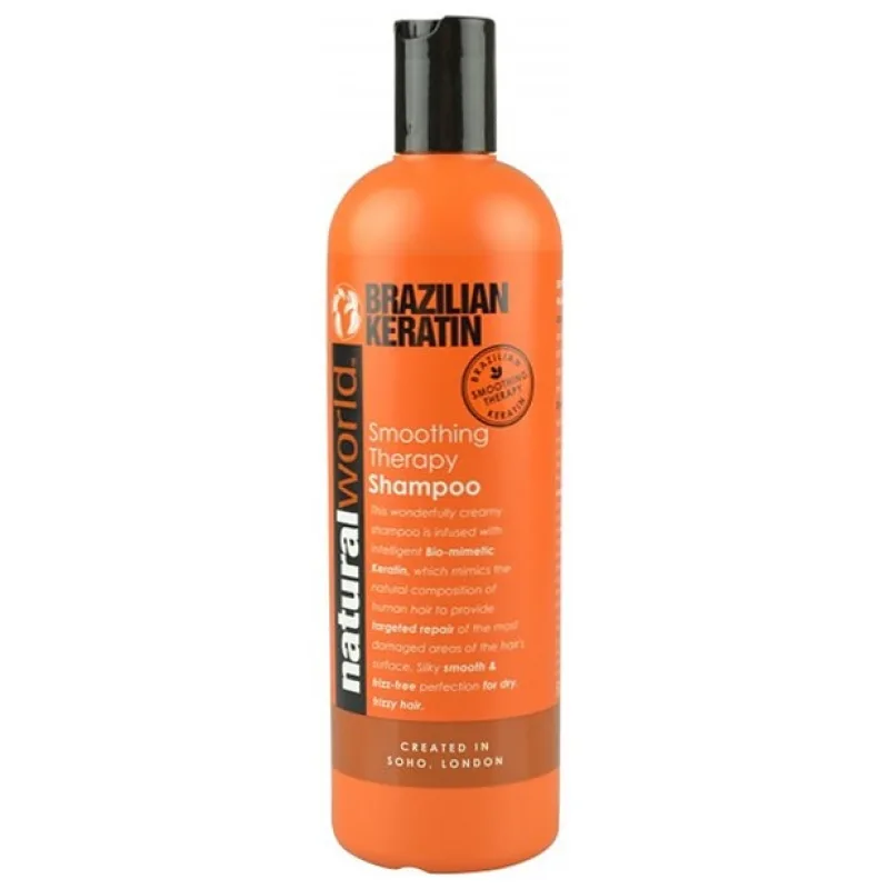NATURAL WORLD BRAZILIAN KERATIN Shampoo 500ml - šampón s brazílskym keratínom