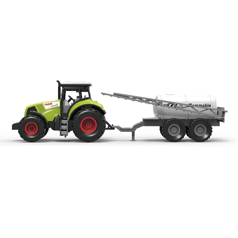 Rappa Traktor plastový so zvukom a svetlom s vlečkou na postrek