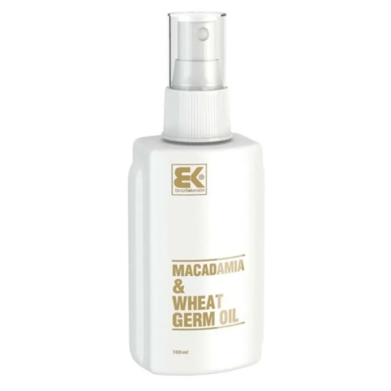 BRAZIL KERATIN Macadamia+Wheat Germ Oil 100ml - pre intenzívnu regeneráciu a hydratáciu vlasov