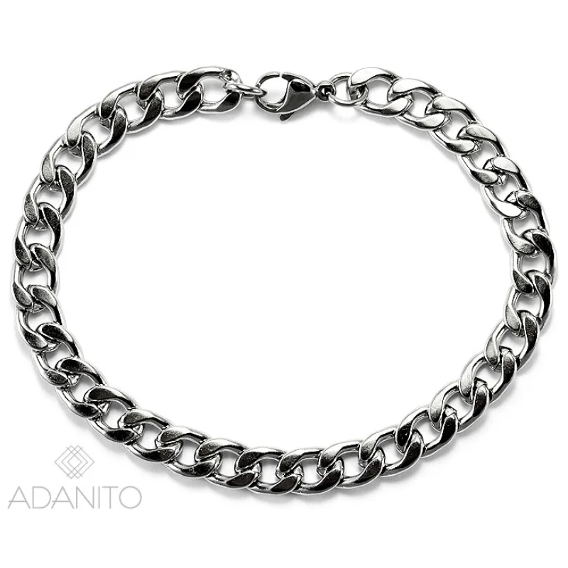 Náramok z chirurgickej ocele ADANITO BK42105A, 22 cm