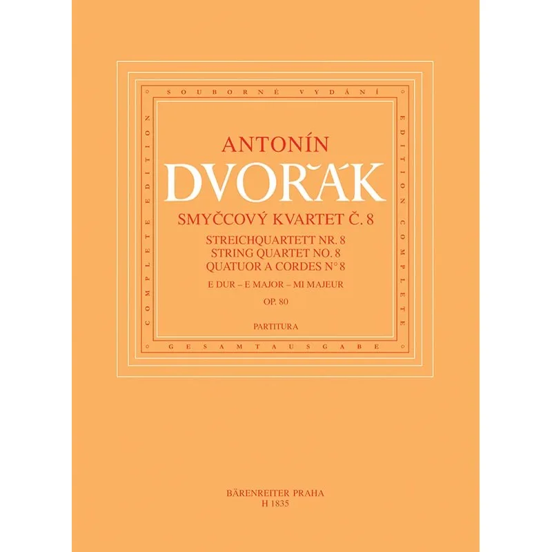 Bärenreiter Smyčcový kvartet č. 8 E dur op. 80