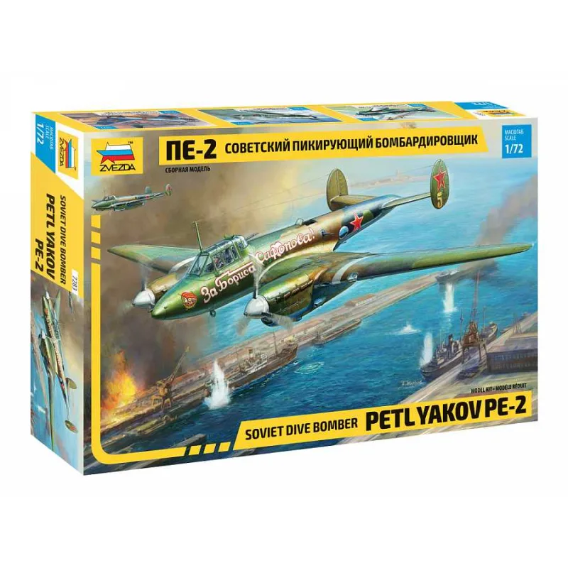 Zvezda Model Kit lietadlo 7283 - Petlyakov Pe-2 (1:72)