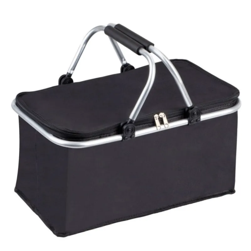 MODERNHOME Skladacia pikniková termo taška s 2 držadlami - vodotesná Barva: Černá