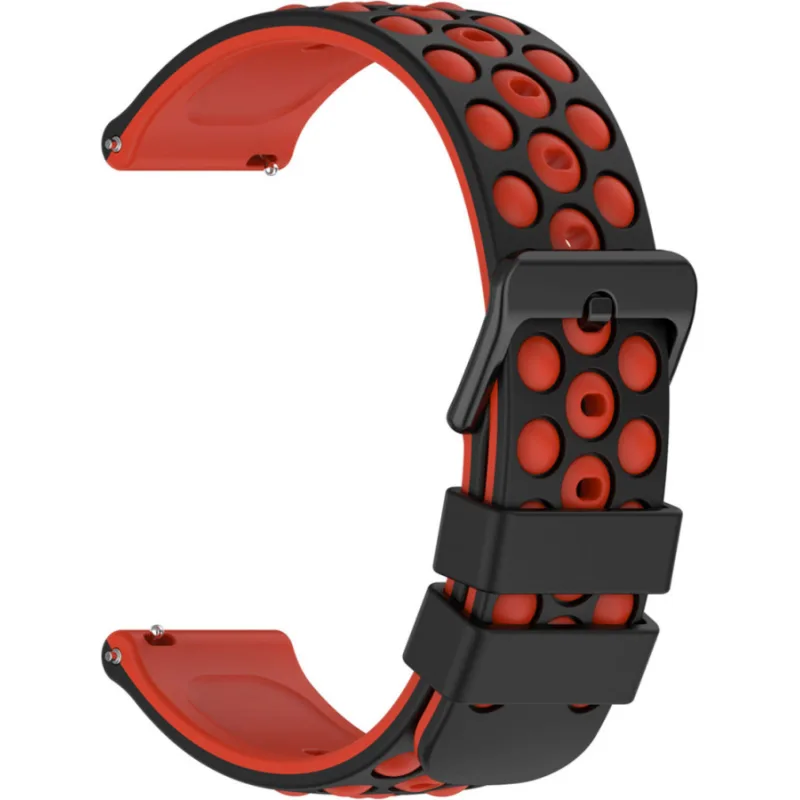 Silikónový remienok na hodinky 20 mm čierny DILOY SBR43.53.20