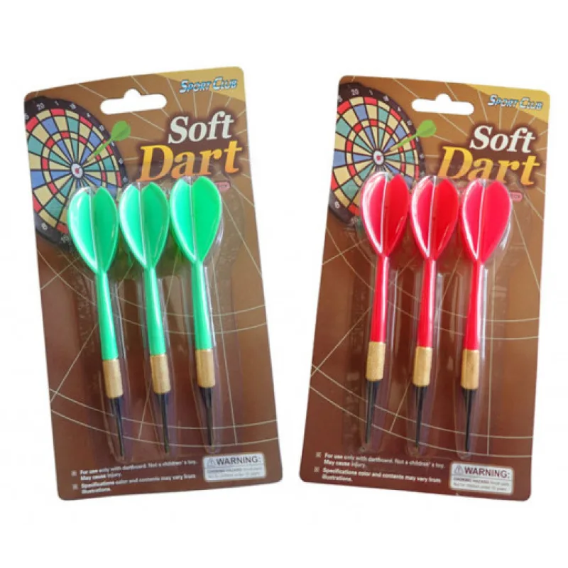 Šipky s plastovým hrotem, sada 3 ks