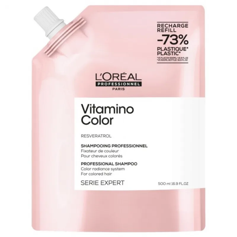 LOREAL L´ORÉAL Expert Vitamino Color Shampoo Refill 500ml - šampón pre farbené vlasy - náhradná náplň