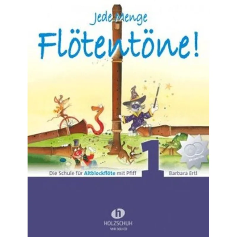 Holzschuh Musikverlag Jede Menge Flötentöne! (Altblockflöte) band 1 + audio