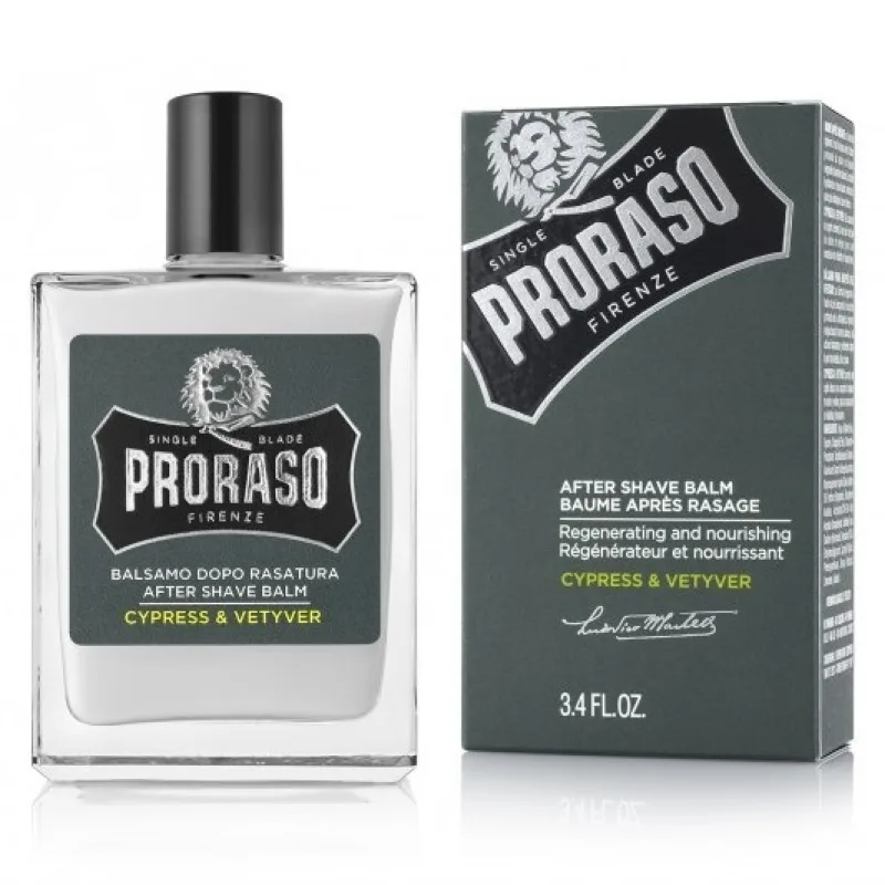 PRORASO Cypress Balzam po holení s vôňou cyprusu a ázijské trávy vetiver 100ml