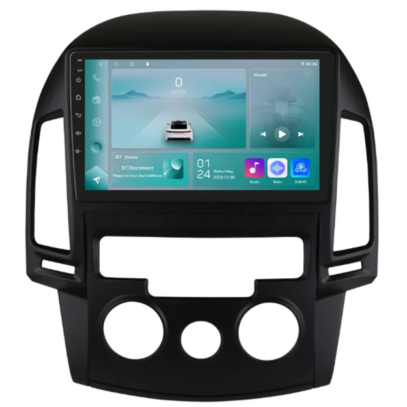 HIZPO KXI309001 Autorádio 9" Android pro Hyundai i30 - manuální klimatizace Model: P9002CP (2+32GB) CHR723_VAR