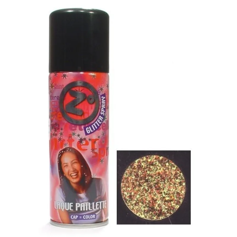 Z GOOD MARK Glitrový lak na vlasy zlaté flitre