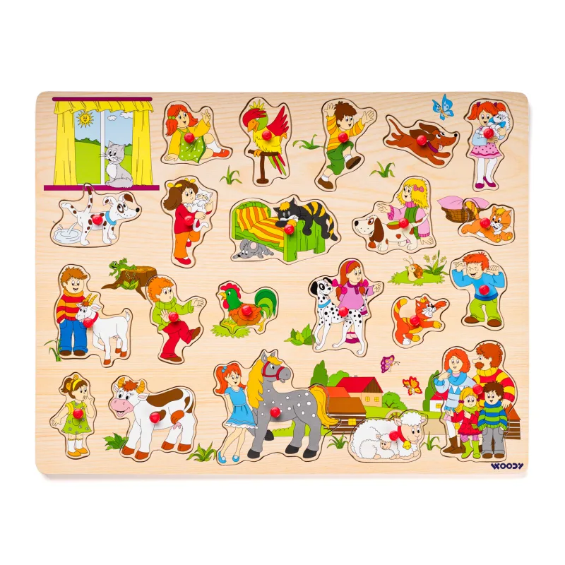 Woody Puzzle veľké s úchytmi