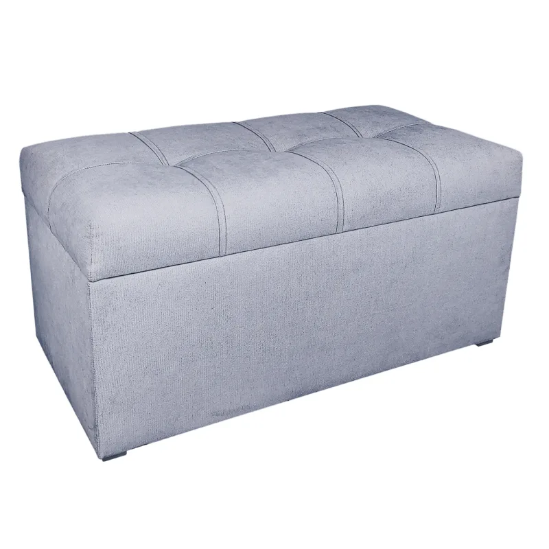 Well Done Taburet s úložným priestorom kocka 2 mäkká 80x40 rôzne farby Barva: 90 šedá