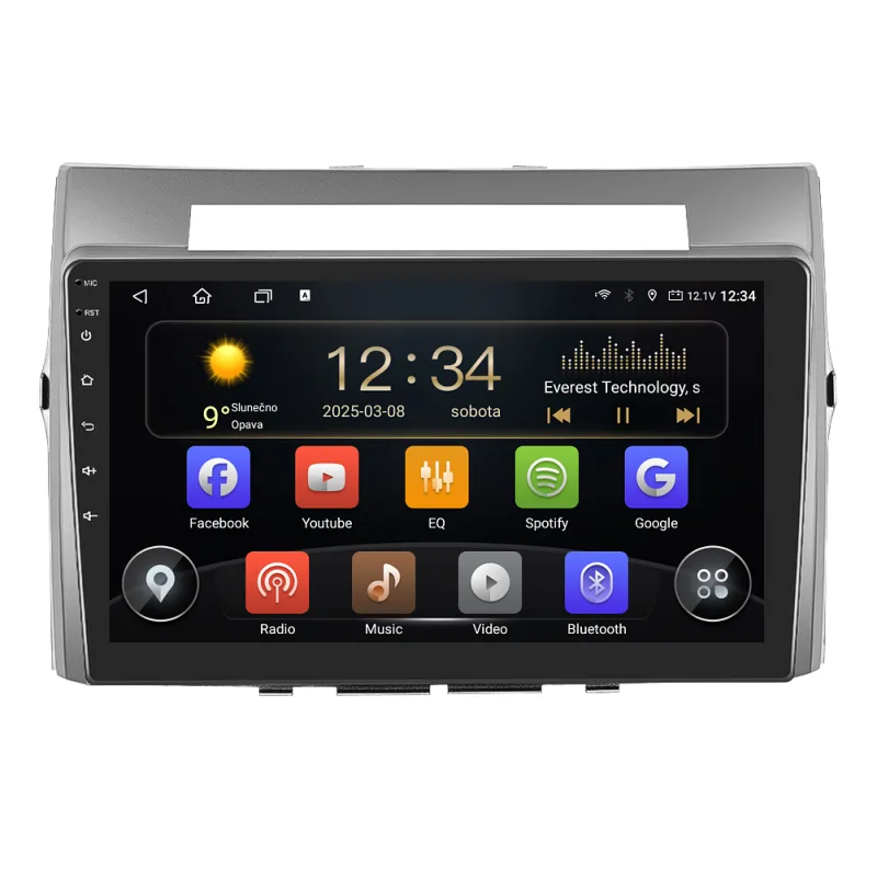 Isudar 2DIN autorádio T72-IEV119 Android, Toyota Corolla Verso T72-UN08M/A7517