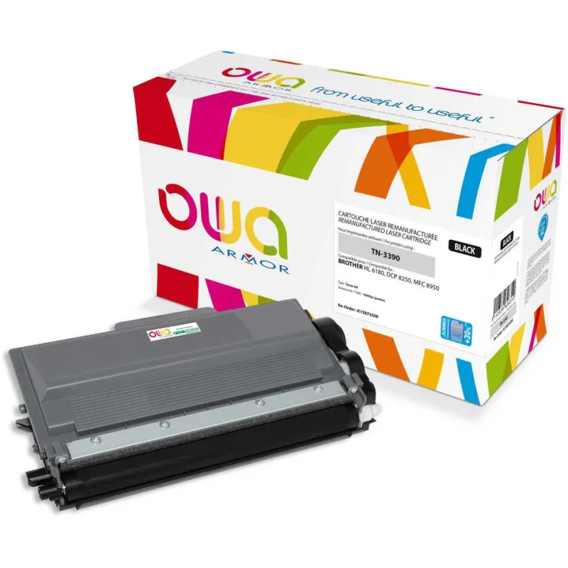 OWA Armor toner kompatibilní s Brother TN-3390, 16.000st, černá/black K15872OW
