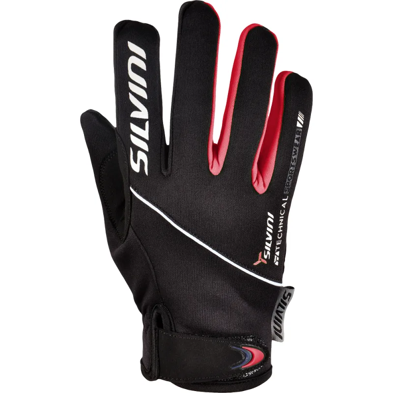 Běžecké rukavice dětské Silvini Ortles black-red CA1139-082 2018/19