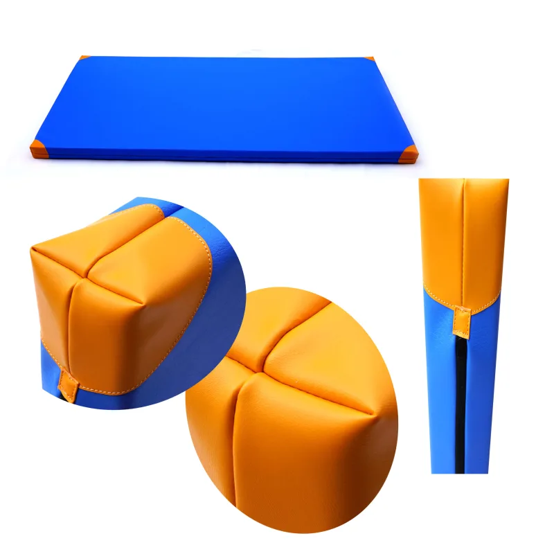 Fitmania Gymnastická žinenka SCHOOL 200 × 120 – 10 cm Barva: Modro-oranžová