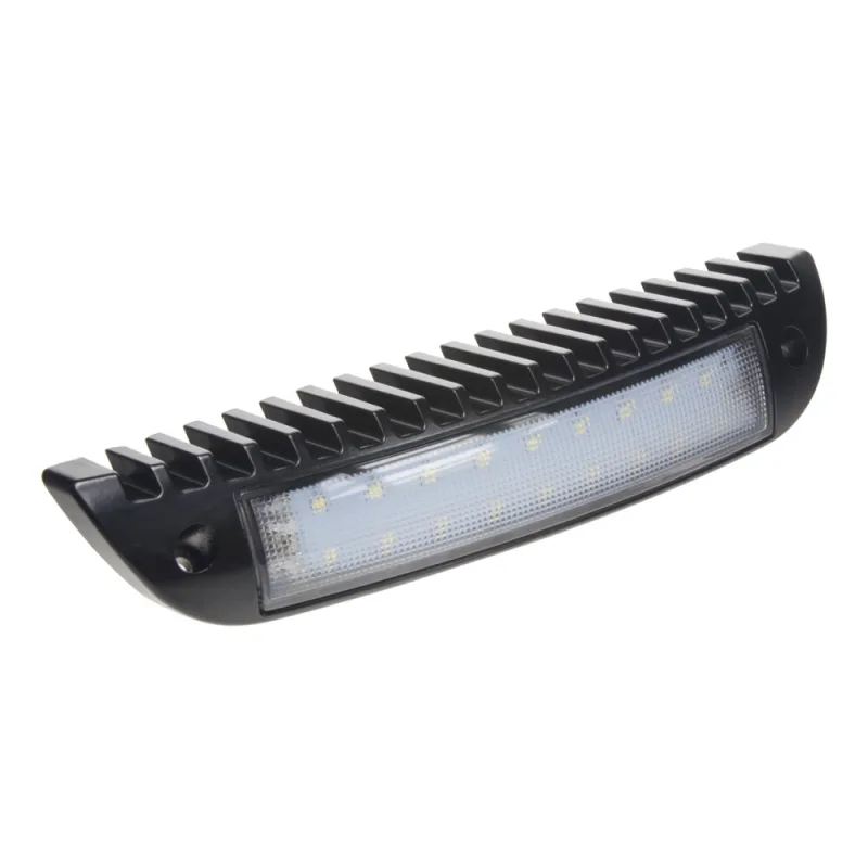 LED světlo nástěnné, černé, 18x1W, 231x46x54mm, ECE R10 wl-B860B