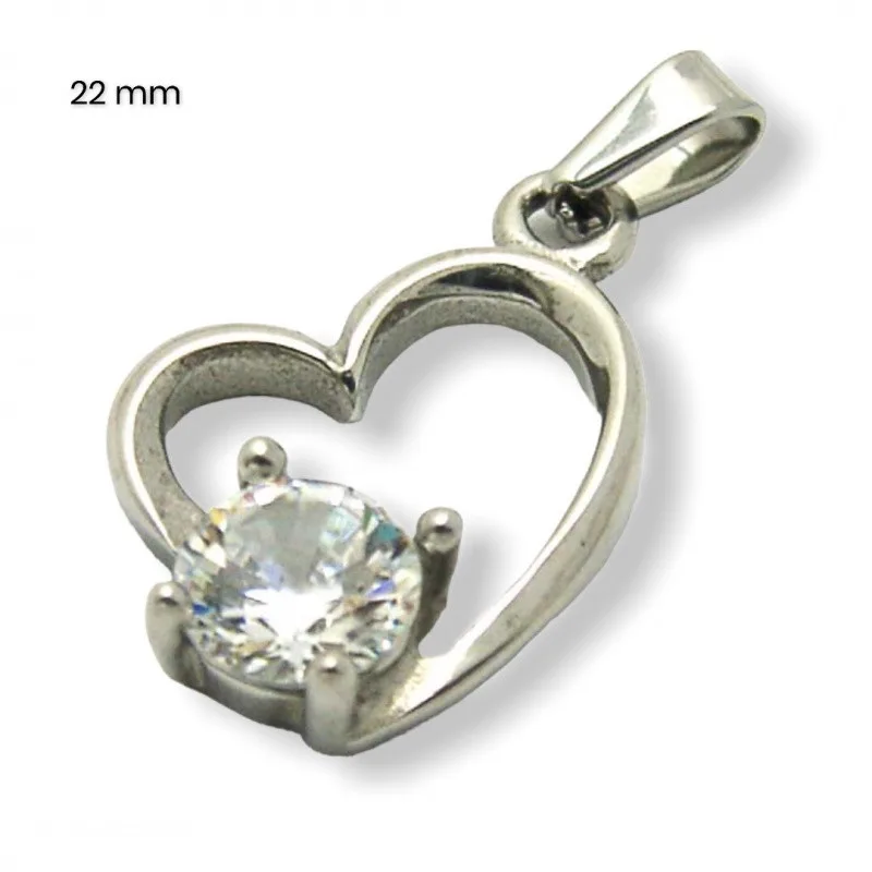 Prívesok z chirurgickej ocele srdce EXEED 240930